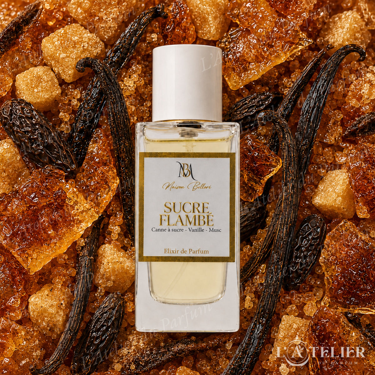 Sucre Flambé Maison Bellori – élixir gourmand vanillé caramel cassonade tonka musc – 50ml 40€