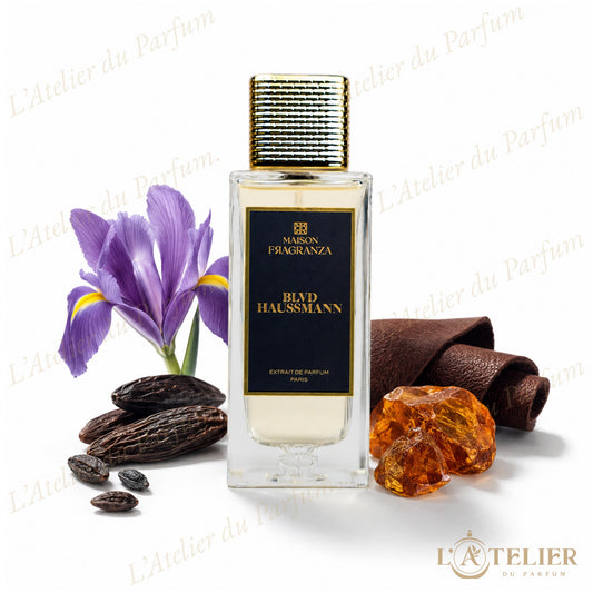 Blvd Haussmann Maison Fragranza – Extrait de Parfum Unisexe 100ml – flacon vue de face