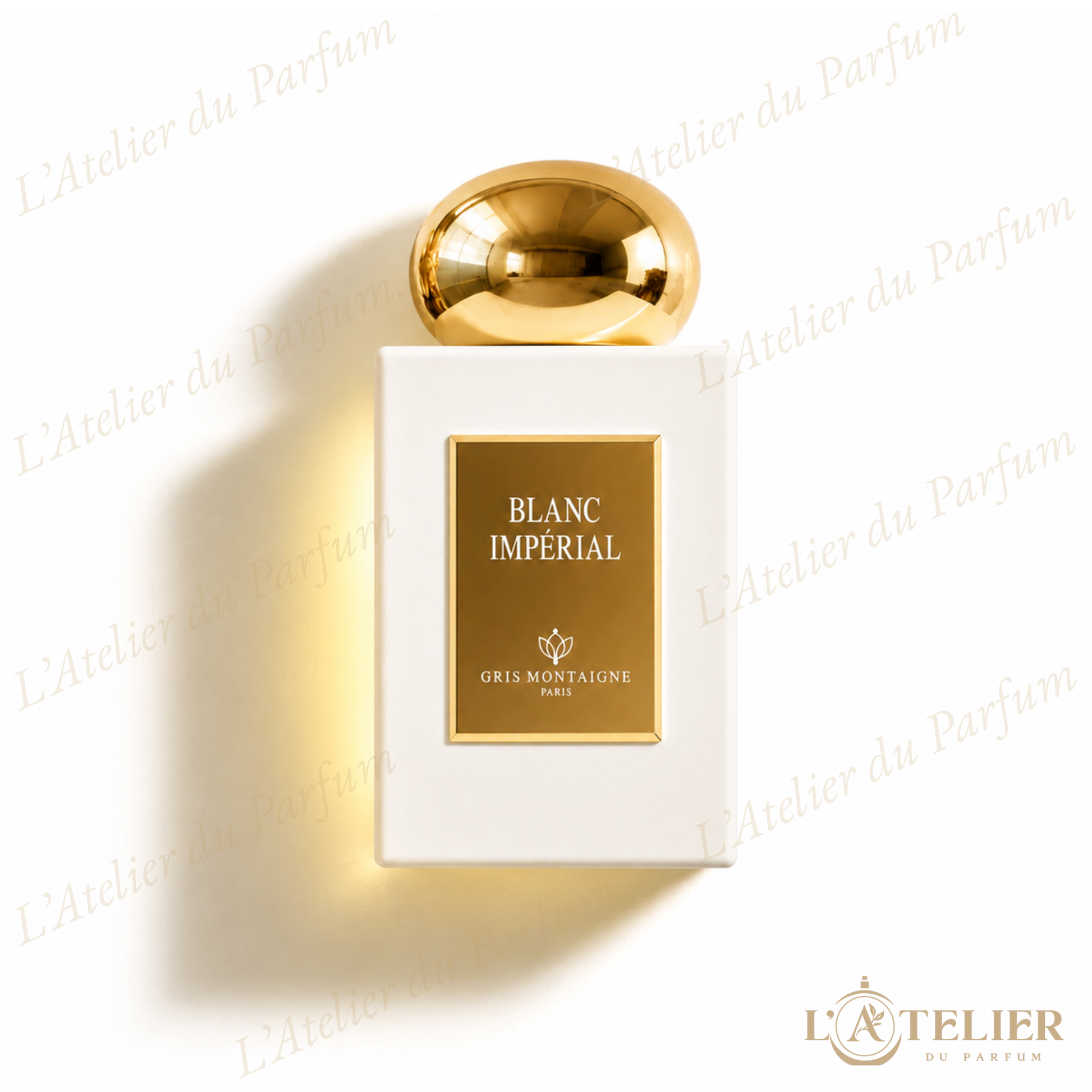 Blanc Impérial Gris Montaigne – parfum femme floral pur et élégant – 75ml 45€