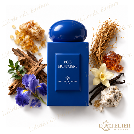 Bois Montaigne Gris Montaigne – Extrait de Parfum Unisexe 75ml – flacon vue de face