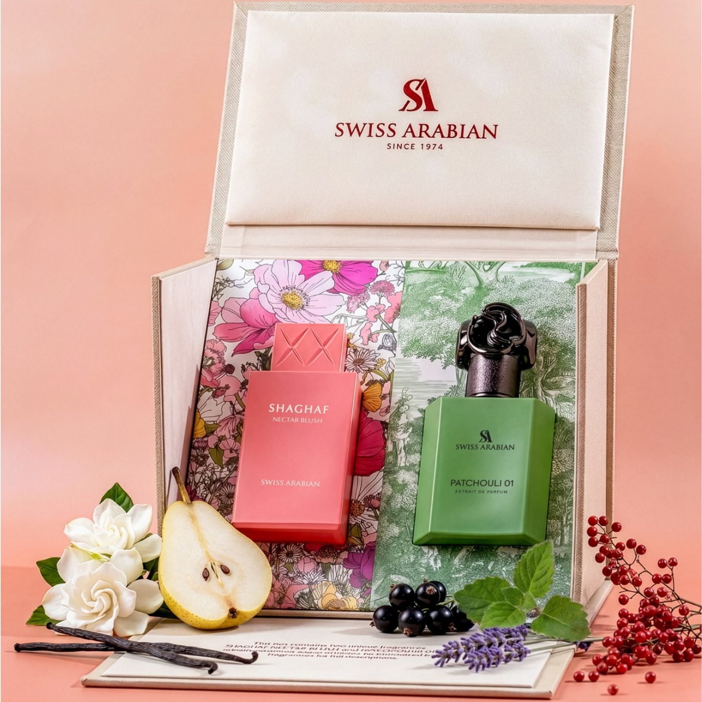 COFFRET NECTAR BLUSH  & PATCHOULI 01 - SWISS ARABIAN