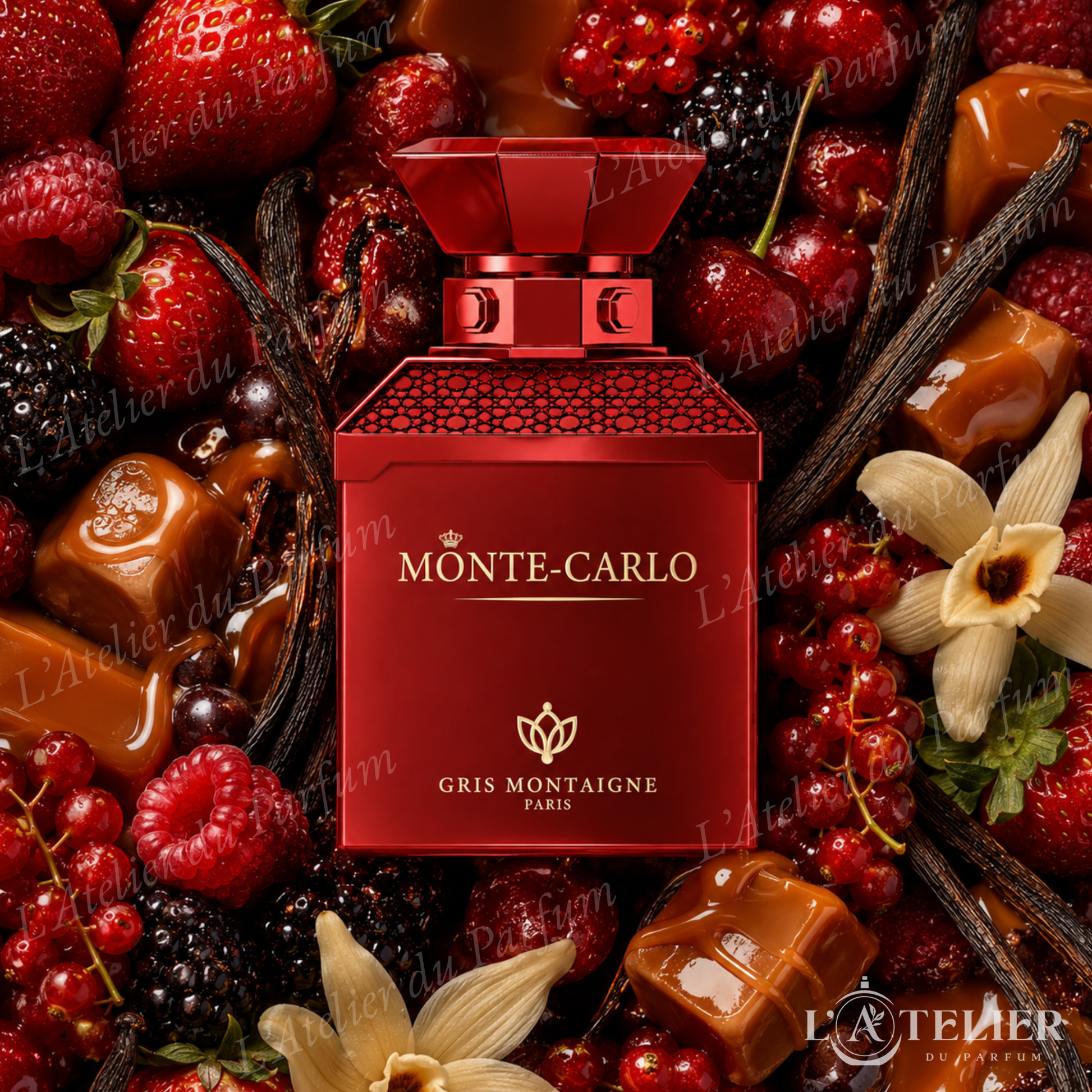 Monte-Carlo Gris Montaigne – extrait gourmand vanille caramel coco fruits tropicaux – 100ml