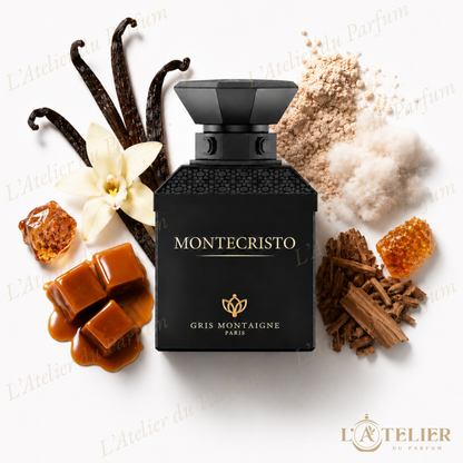 Montecristo Gris Montaigne – Extrait de Parfum Unisexe 100ml – flacon vue de face