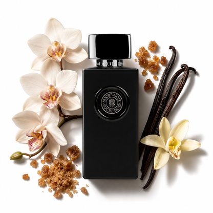 Sucre Noir Arte Profumi – EDP niche orchidée sucre roux vanille – flacon élégant