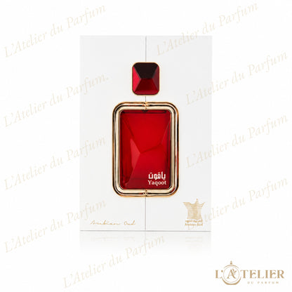 Yaqoot Arabian Oud – notes ananas framboise tubéreuse vanille – packaging 100ml