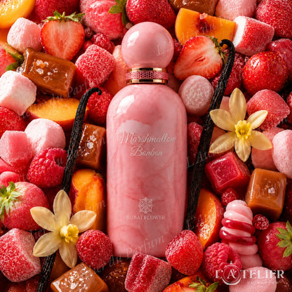 Marshmallow Bonbon Dubaï Flower – extrait gourmand bonbon fruits tropicaux vanille caramel coco – 100ml