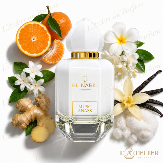 Musc Anass El Nabil – Eau de Parfum Unisexe 65ml – flacon vue de face