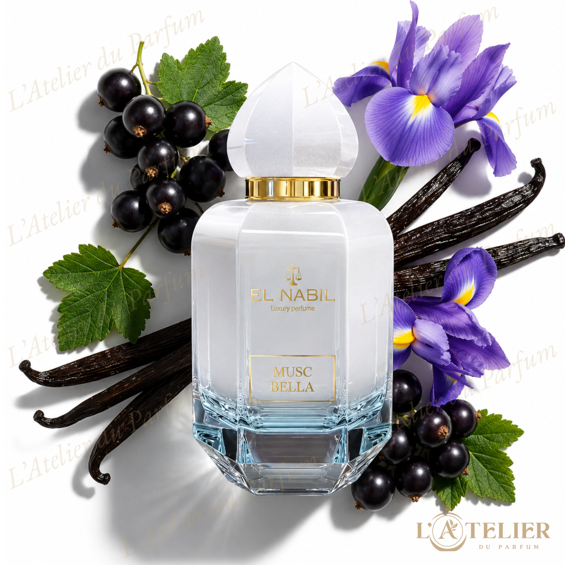 Musc Bella El Nabil – Eau de Parfum Femme 65ml – flacon vue de face