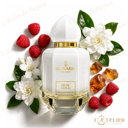 Musc Gold El Nabil – Eau de Parfum Femme 65ml – flacon vue de face