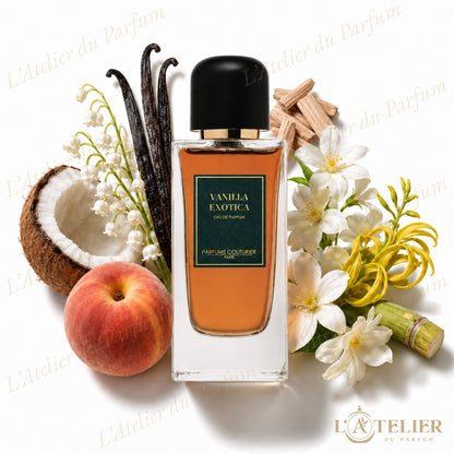 Vanilla Exotica Jean Couturier – Eau de Parfum Unisexe 100ml – flacon vue de face