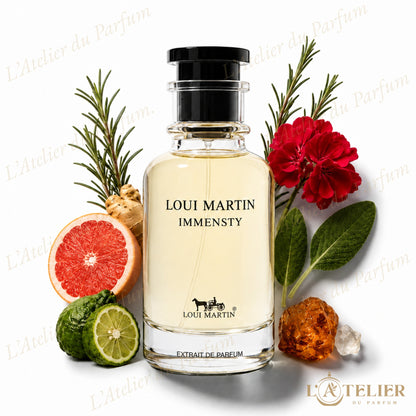 Immensty Loui Martin – Extrait de Parfum Unisexe 100ml – flacon vue de face