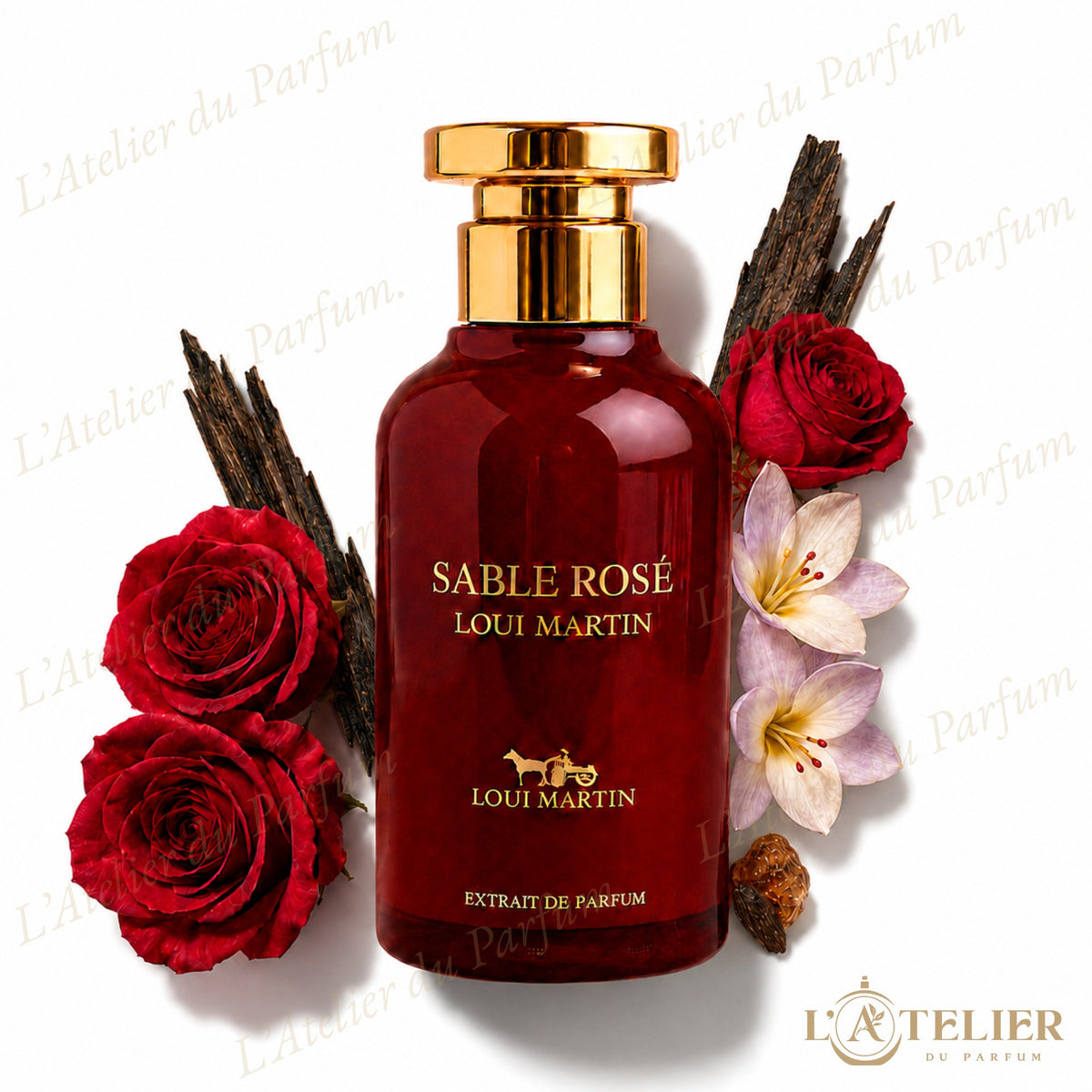 Sable Rose Loui Martin – Extrait de Parfum Unisexe 100ml – flacon vue de face