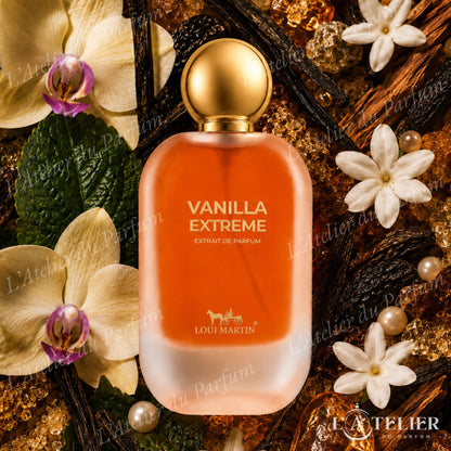 Vanilla Extreme Loui Martin – extrait gourmand vanillé orchidée vanille patchouli cassonade tonka amberwood jasmin ambre musc – 100ml 35€