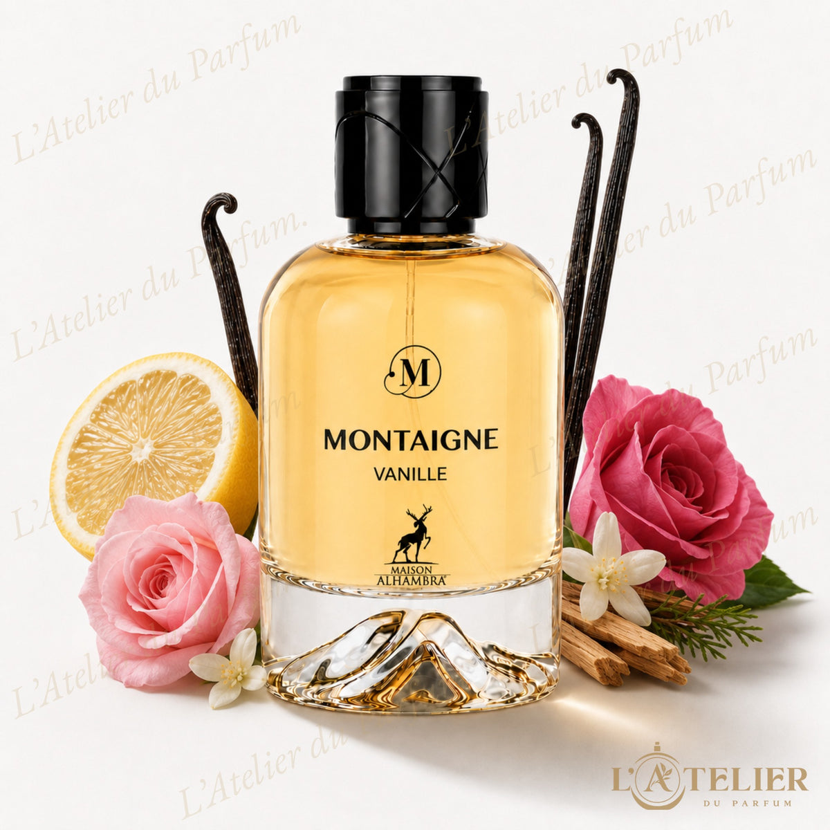 Montaigne Vanille Maison Alhambra – Eau de Parfum Unisexe 100ml – flacon vue de face