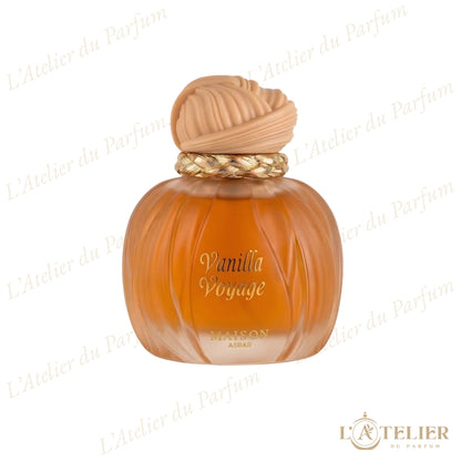Vanilla Voyage Maison Asrar – parfum unisexe gourmand chaud et enveloppant – vue de côté 100ml