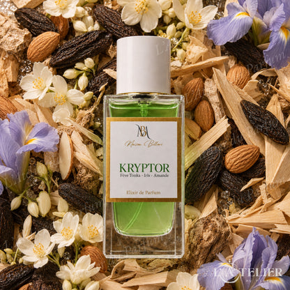 Kryptor Maison Bellori – élixir floral poudré aldéhydes tonka jasmin sambac iris cèdre amande santal – 50ml 40€