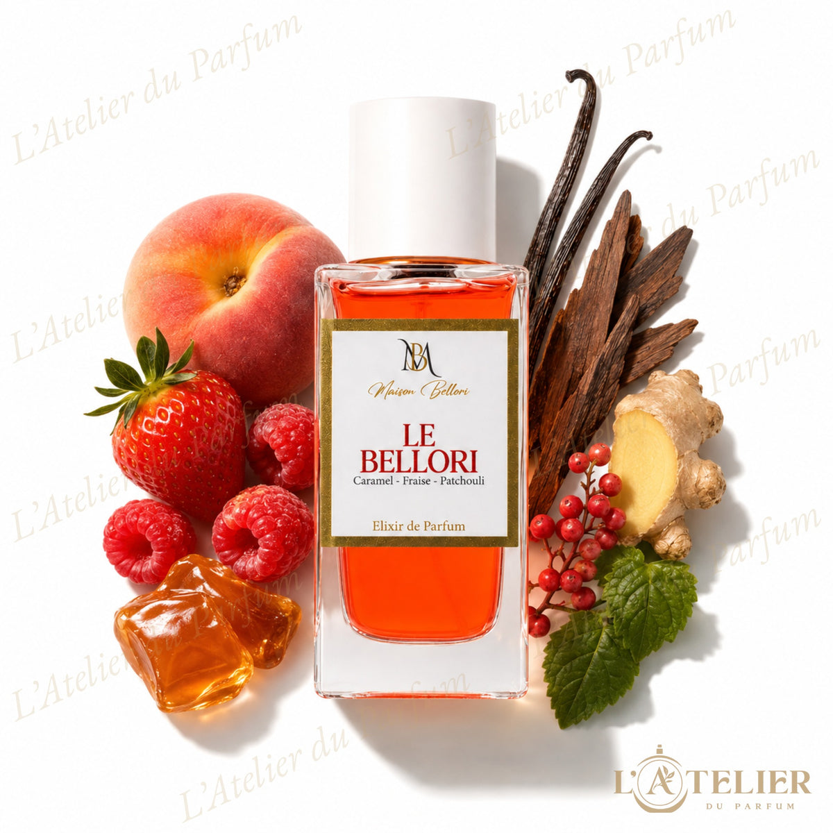 Le Bellori Maison Bellori – Élixir de Parfum Unisexe 35% 50ml – flacon vue de face