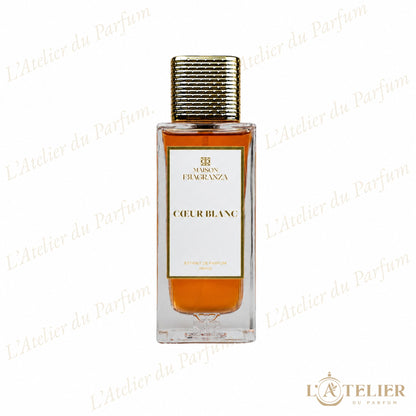 Cœur Blanc Fragranza – parfum unisexe doux crémeux et raffiné – 100ml 70€