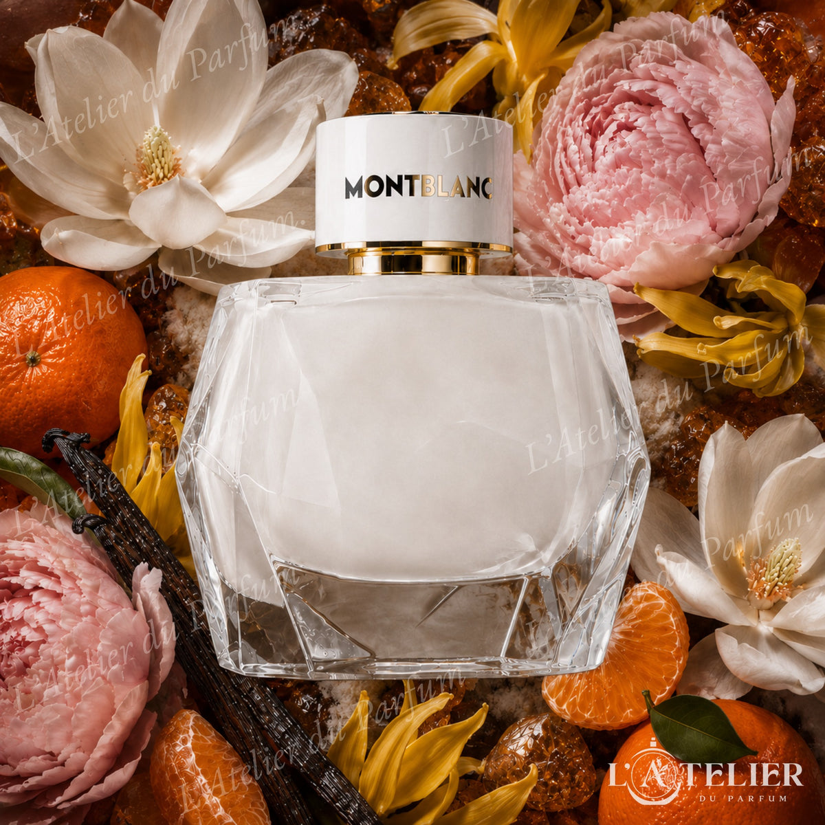 Signature Montblanc – EDP femme floral vanillé clémentine magnolia ylang-ylang pivoine vanille musc blanc benjoin – 90ml 70€