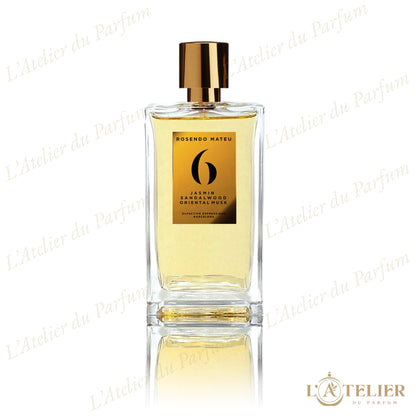 Rosendo Mateu N°6 – Eau de Parfum Unisexe 100ml – flacon vue de face fond blanc